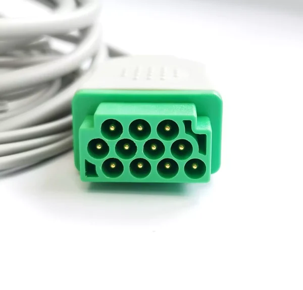 GE MARQUETTE Cable ECG, 5 Latiguillos, Tipo SNAP, 11 PINS  - Imagen 2