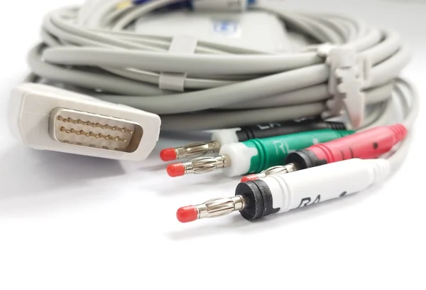 GE Cable ECG, Tipo BANANA, COMPLETO 4.0 mm, AHA - Imagen 3