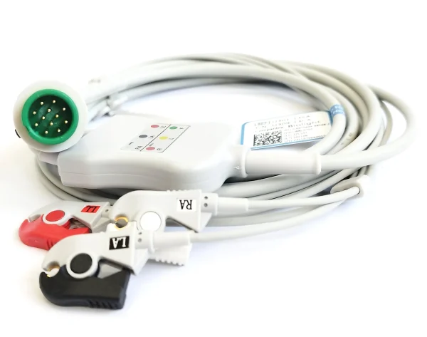 BIOLIGHT Cable ECG 3 LEADS Tipo PINZA COMPLETO