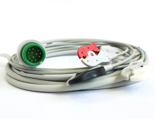 SPACELABS Cable ECG 3 LEADS PINZA - Imagen 2